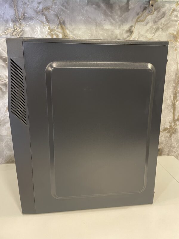 gaming PC cabinet with transparent glass.