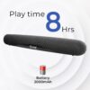 EVM EnVibe Bluetooth Speaker - Portable Wireless Speaker with 14W RMS Output, Bluetooth 5.0, and 8 Hours Playtime (EVM-BTS-102-Black)