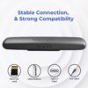 EVM EnVibe Bluetooth Speaker - Portable Wireless Speaker with 14W RMS Output, Bluetooth 5.0, and 8 Hours Playtime (EVM-BTS-102-Black)