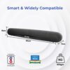 EVM EnVibe Bluetooth Speaker - Portable Wireless Speaker with 14W RMS Output, Bluetooth 5.0, and 8 Hours Playtime (EVM-BTS-102-Black)