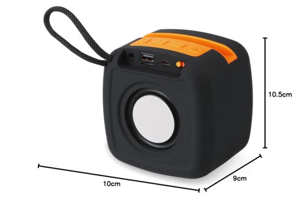 MZ M13VP (Portable Bluetooth Speaker) Dynamic Thunder Sound Built in Disco Light 5 W Bluetooth Speaker-Black
