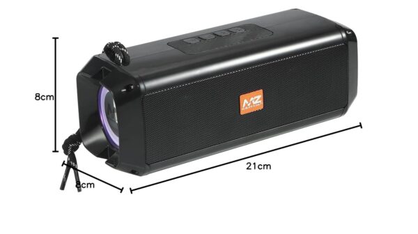 MZ M415SP (Portable Bluetooth Speaker) Dynamic Thunder Sound with High Bass 10 W Bluetooth Speaker (Black, Stereo Channel)