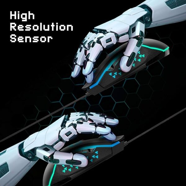 81IjoWVzk6L._SX679_ (1) ZEBRONICS Zeb-Clash - Premium USB Gaming Mouse with 6 Buttons, High Resolution Gaming Sensor 3600 DPI, Mulitcolor LED