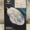 AULA S80 Transparent RGB, 7200 DPI, 7 Buttons PC Wired Optical Gaming Mouse (USB 2.0, Transparent White)