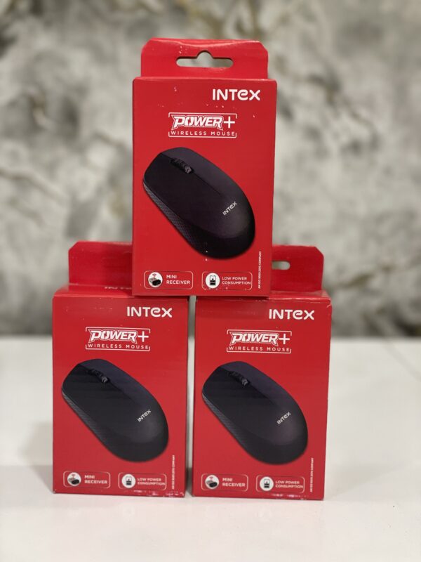 Intex Power+ Wireless Optical Mouse  (2.4GHz Wireless, Black)