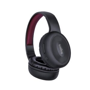 FINGERS Rock-n-Roll Lounge Bluetooth Wireless On Ear Headphones with Mic (Rich Black, Wine)