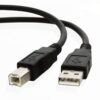 JIGYAS USB 2.0 High Speed Printer Scanner Cable A Male to B Male for HP, Canon, etc (1.5 Meter)(Black)