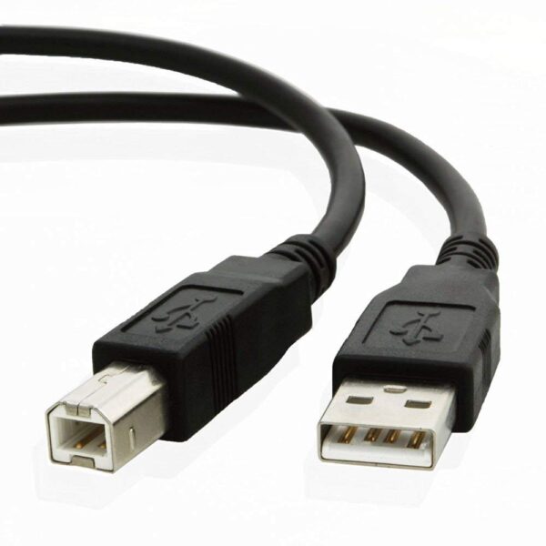 JIGYAS USB 2.0 High Speed Printer Scanner Cable A Male to B Male for HP, Canon, etc (1.5 Meter)(Black)