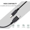 JIGYAS USB 2.0 High Speed Printer Scanner Cable A Male to B Male for HP, Canon, etc (1.5 Meter)(Black)
