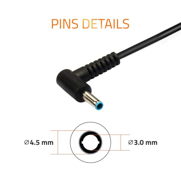 Artis AR0502 65Watt Laptop Charger/Adapter with Power Cord Compatible with HP Laptops (18.5V/3.5A, 65Watt) (Pin Size: 4.5mm x 3.0mm) (BIS Certified)