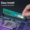 Crucial RAM 8GB DDR4 3200MHz CL22 Desktop Memory CT8G4DFRA32A Green