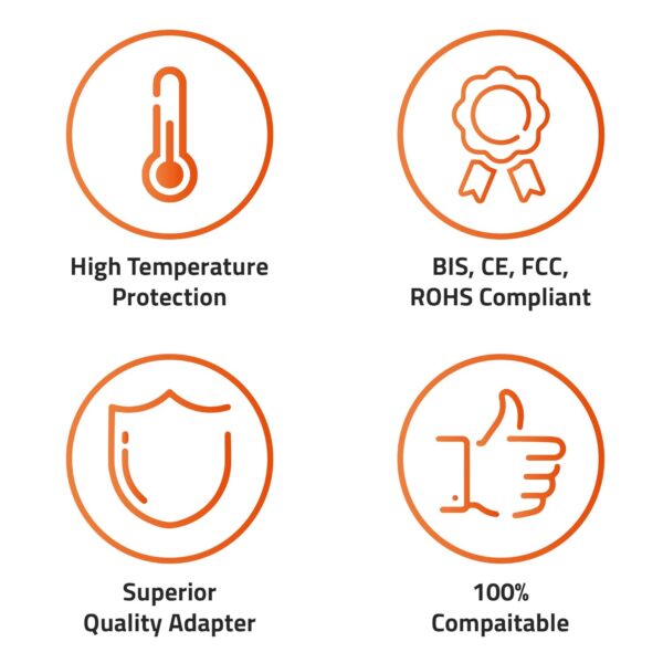 Artis AR0501 65Watt Laptop Charger/Adapter with Power Cord Compatible with Dell Laptops (19.5V/3.34A,