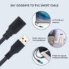 USB Male to Female Extension Cable, 5 Meter/16.4Ft 2.0 USB Extension Cable, USB A Male to A Female Cable, USB Extender for Tv, Pc, Hard Drive, USB...