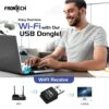 FRONTECH WiFi Dongle 300 Mbps Mini Wireless Network USB Wi-Fi Adapter for PC, Desktop, Laptop | Advanced WPA/WPA2 Security Standards, (0842, Black)