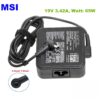 Original OEM MSI Modern 14 B10MW-486US ADP-65GD D 65W 19V AC/DC Adapter&Cord– MPN: MSI 65W 4.5MM
