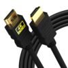 Version 1.0.0 Sounce 1.5 Meter High-Speed HDMI Cable - Hdmi Arc Enabled | 64 Gbps | 4K 120Hz | 1080P 240Hz | Strong & Durable | Supports Up To 32 Audio Channels | Gold Plated | 1.5 Meter, Black