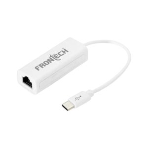 Frontech USB Type-C to RJ45 Gigabit Ethernet Adapter for Ultra Books, Chromebooks, Laptops, and Desktops | USB 3.0| Foldable and Portable Design