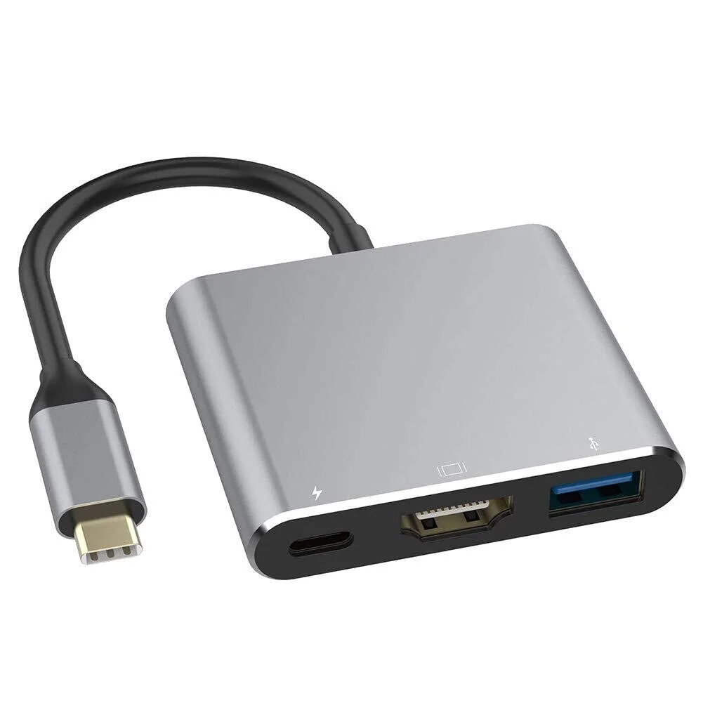 33071432021 3-in-1 Type C Adapter to Type-c, HDMI, USB