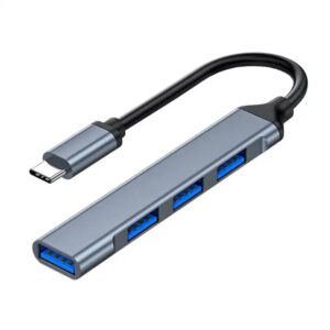 HAMMOK LEE USB C 3.0 Hub, 4 Port USB C hub, USB C Adapter 1 Port 3.0 & 3 Port 2.0, High Speed Data Transfer, Plug Play Usage, Multi USB Hub for MacBook...