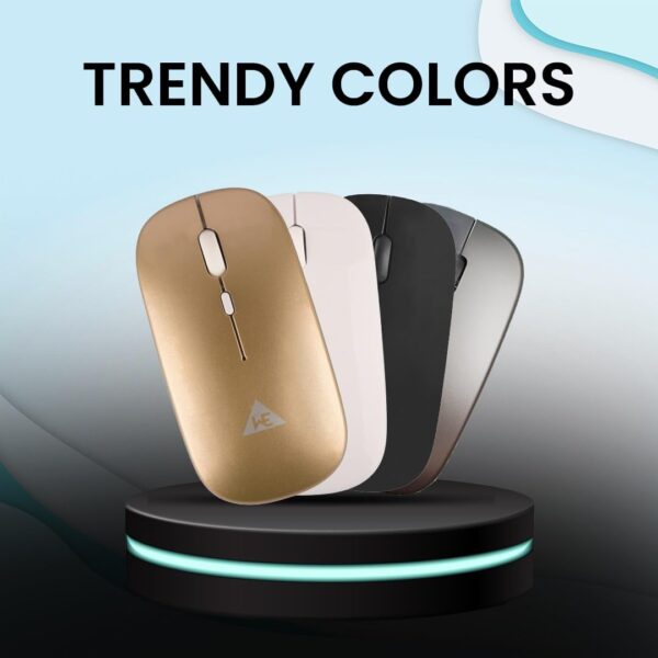 WE Protouch Rechargeable Mouse with Dual Connectivity-Bluetooth 5.2 and Wireless 2.4ghz Up to 1200 Adjustable Dpi, Ergonomic Design Best for Pc/mac/Laptop...