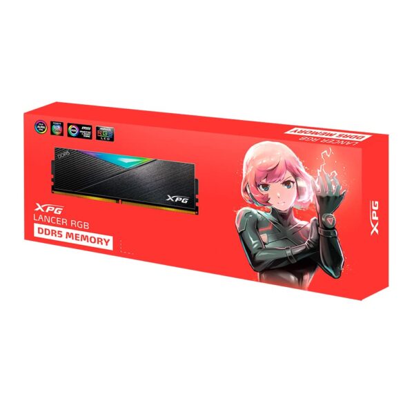ADATA XPG Lancer RGB 16GB (1 * 16 GB) DDR5 6000 MHz U-DIMM Desktop Memory RAM - AX5U6000C4016G-CLARBK