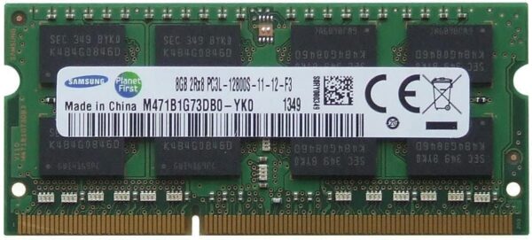 Samsung original 8GB (1 x 8GB) 204-pin SODIMM LOW VOLTAGE 1.35V , DDR3 PC3L-12800, 1600MHz ram memory module for laptops
