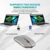 WE Protouch Rechargeable Mouse with Dual Connectivity-Bluetooth 5.2 and Wireless 2.4ghz Up to 1200 Adjustable Dpi, Ergonomic Design Best for Pc/mac/Laptop...