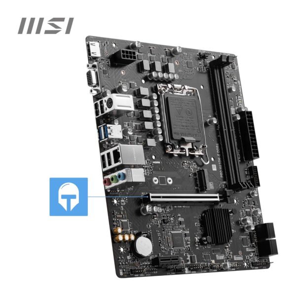 MSI PRO H610M-E DDR4 Motherboard, Micro-ATX - Supports 14th/13th/12th Gen Intel Core Processors