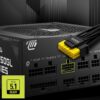 MSI MAG A850GL PCIE5 Power Supply Unit, 850W, 80 Plus Gold, Fully Modular, ATX 3.0, PCIe 5.0 GPU Support, 120mm FDB Fan, Full-Bridge LLC