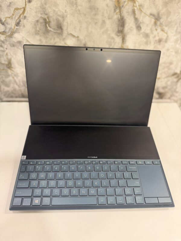 IMG_5169 ASUS ZenBook Duo UX481 Intel Core i5 10th Gen 14 inches (35 cm) FHD Laptop (8GB RAM/512GB NVMe SSD/Windows 10/2GB NVIDIA GeForce MX250 Graphics/ScreenPad Plus/Celestial Blue/1.50 Kg), UX481FL-B5811T