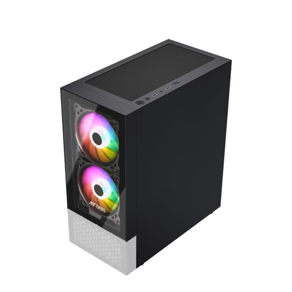 71dfW8RAdpL._SL1500_ Ant Esports Pepper 5F Mid-Tower Dual Color Computer Case/Gaming Cabinet - Black/White | Support ATX, Micro-ATX, Mini-ITX | Pre-Installed 5 ARGB Fans